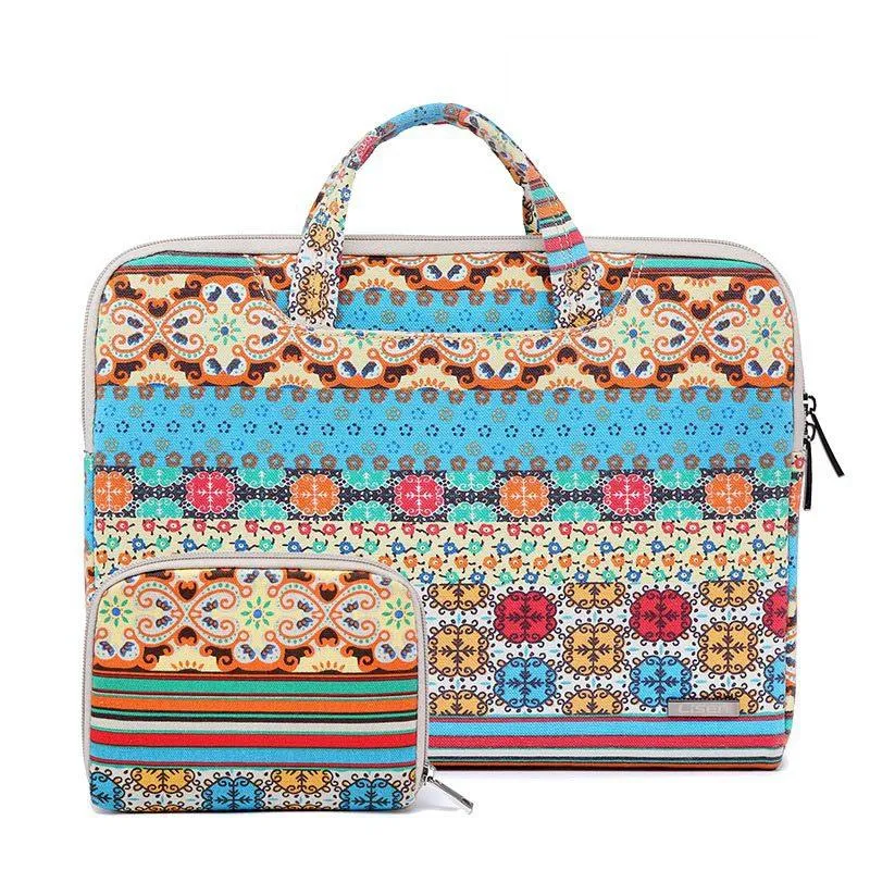 13.3 Inch Simple Business Laptop Bag | With Liner | LS-116 | Snowflake Nylon | Light Red