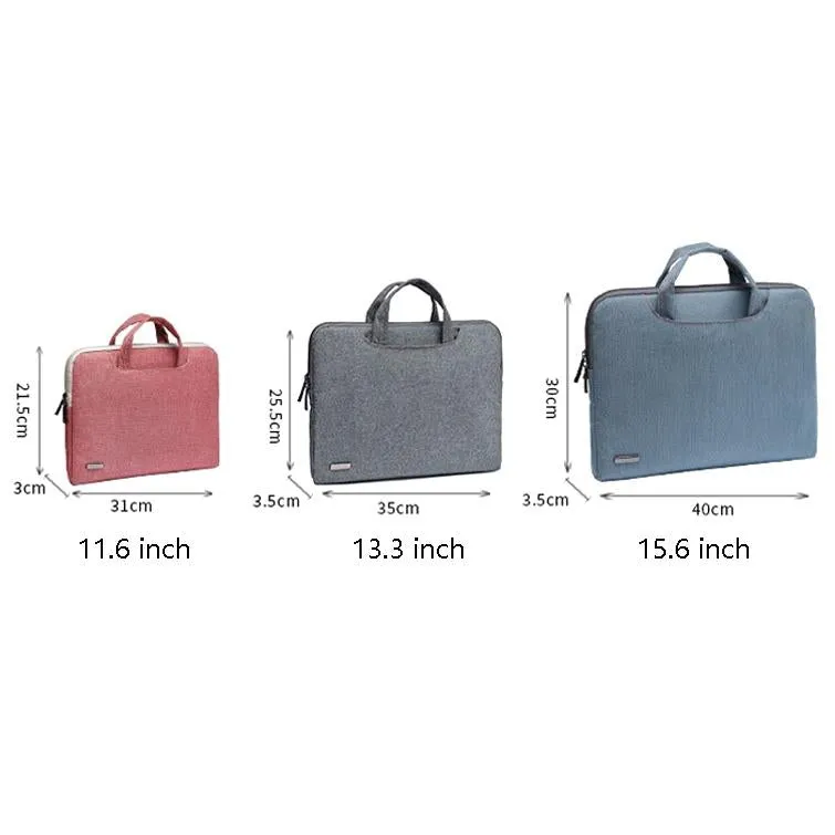 13.3 Inch Simple Business Laptop Bag | With Liner | LS-116 | Snowflake Nylon | Light Red