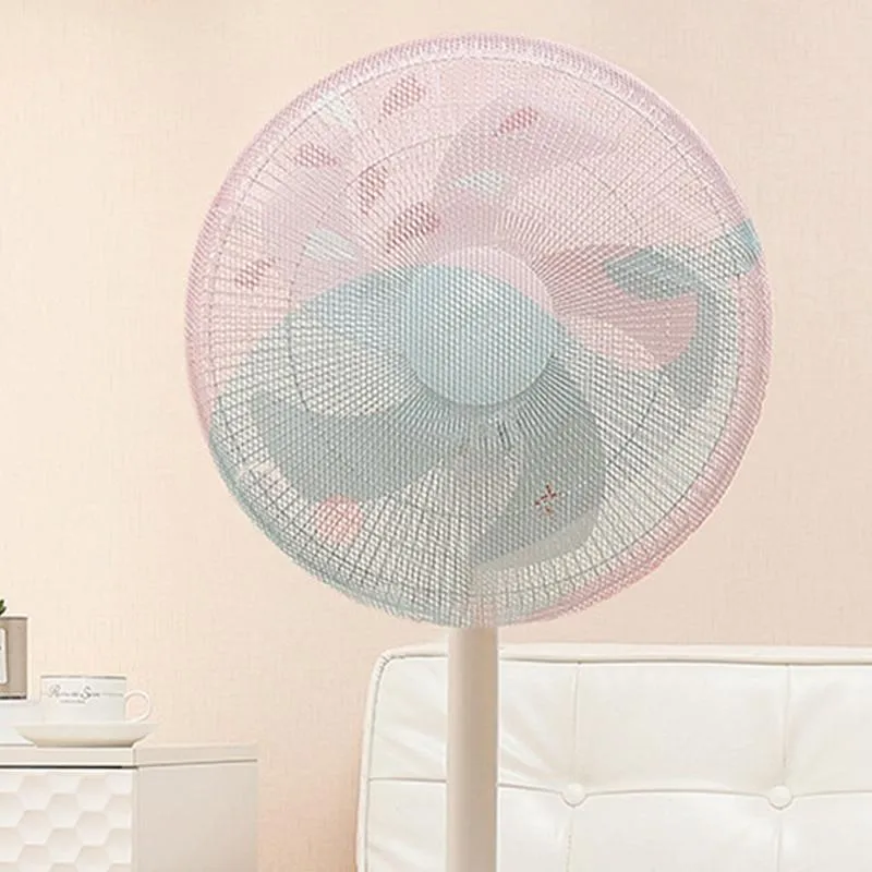 18-Inch Cartoon Children's Electric Fan | With All-Inclusive Mesh Protection Net & Anti-Pinch Hand Cover | Sun Flower