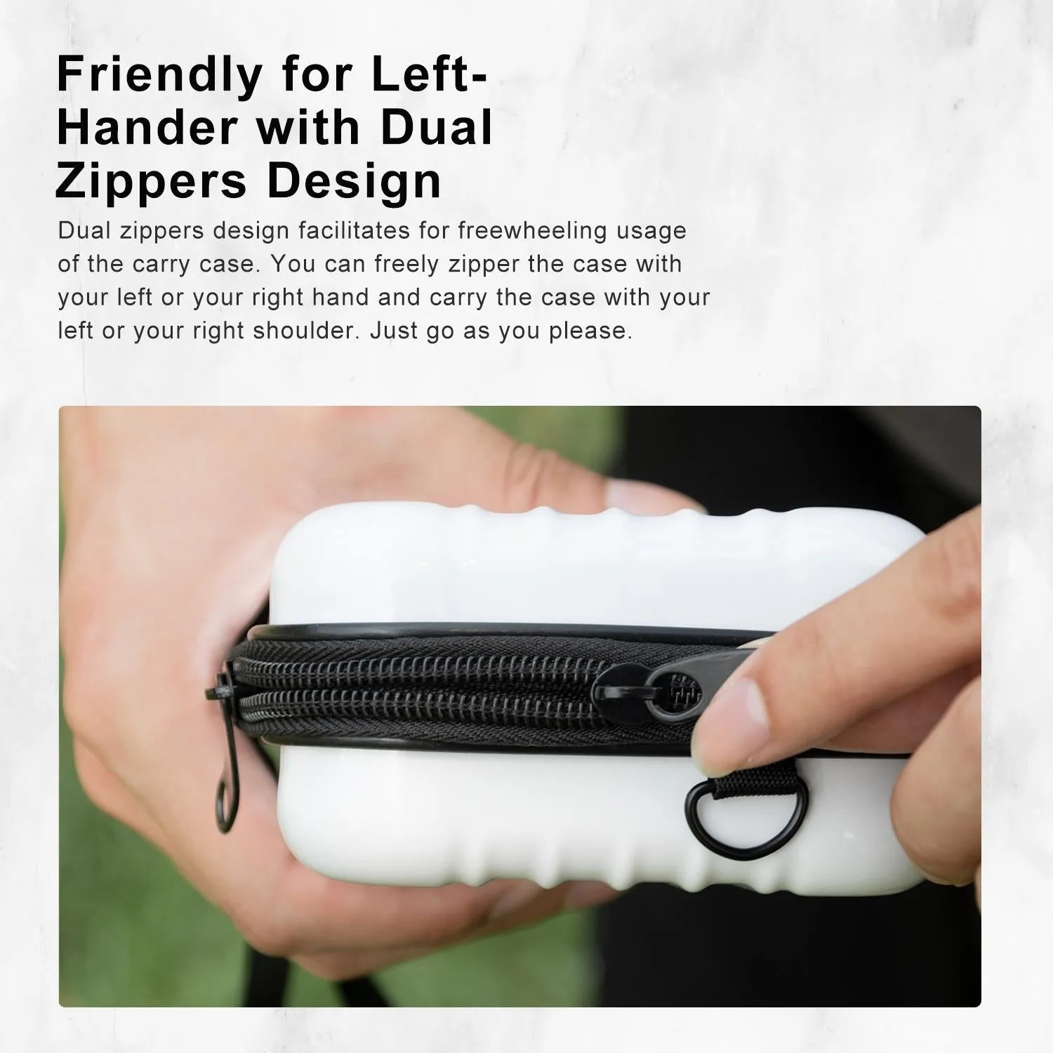 18.5 x 11.5 x 6cm Small Organizer Bag | For Sports Camera Accessories | Deep Gray
