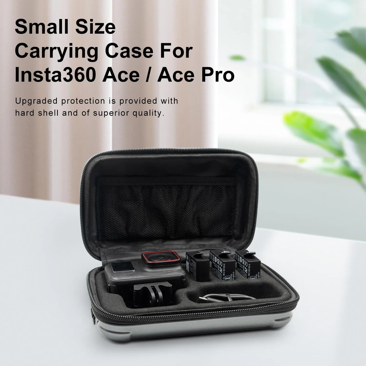 18.5 x 11.5 x 6cm Small Organizer Bag | For Sports Camera Accessories | Deep Gray