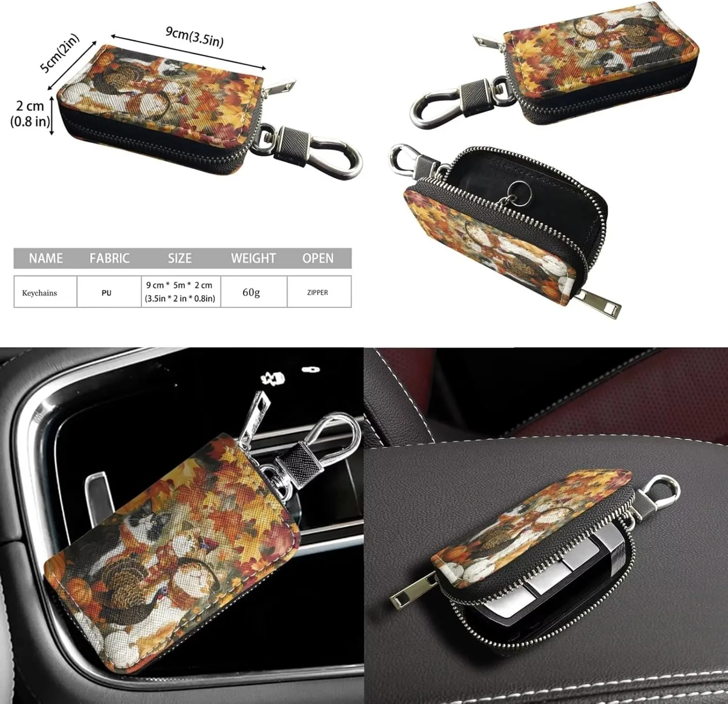 2Pcs Tote Bags Set Satchel Bags Crossbody Bags for Women Car Key Fob Protector