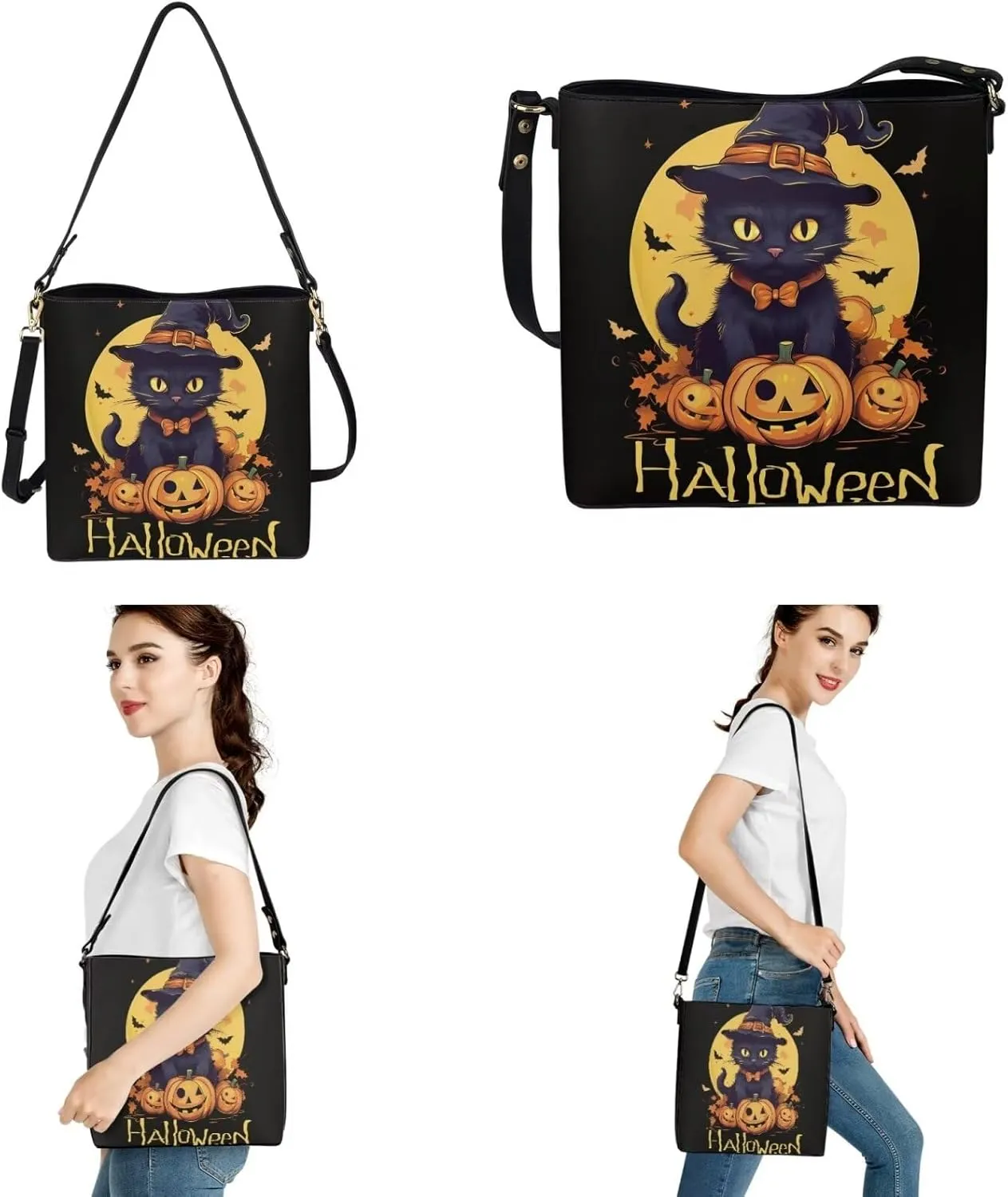 2Pcs Tote Bags Set Satchel Bags Crossbody Bags for Women Car Key Fob Protector