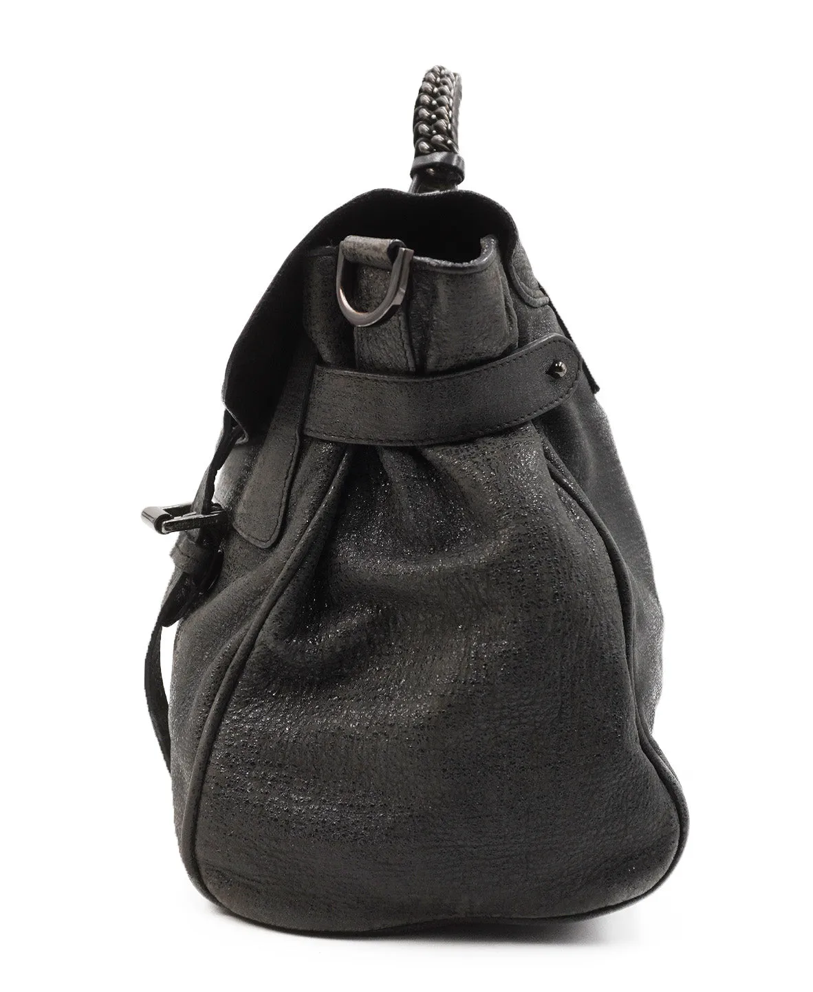 Alexa Leather Crossbody Bag Black