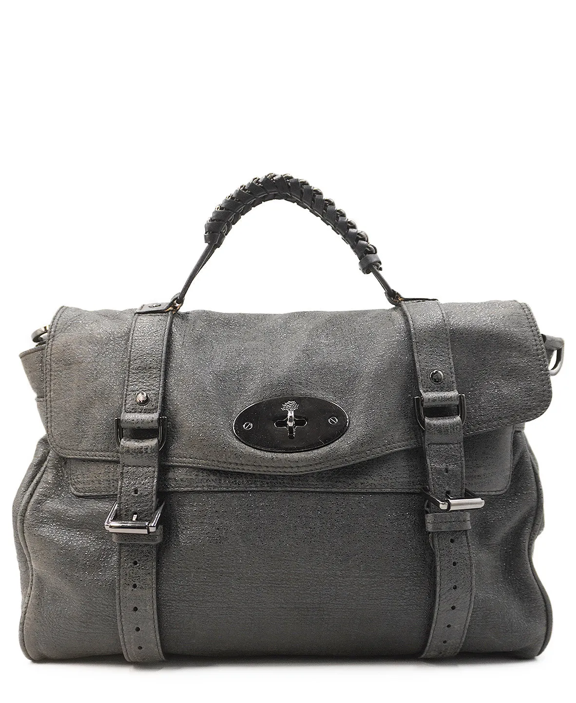Alexa Leather Crossbody Bag Black