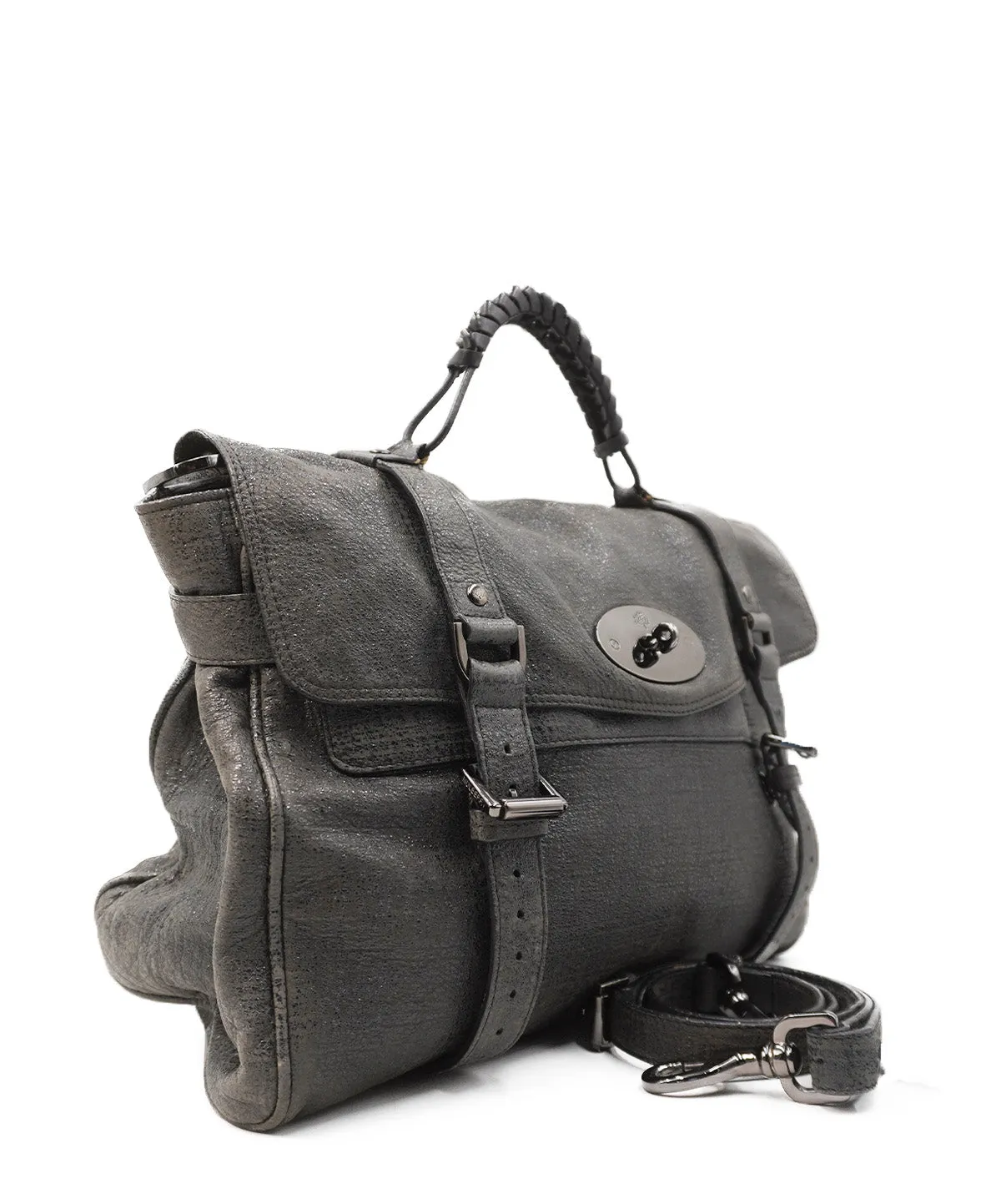 Alexa Leather Crossbody Bag Black