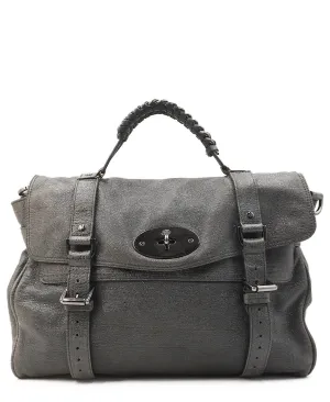 Alexa Leather Crossbody Bag Black