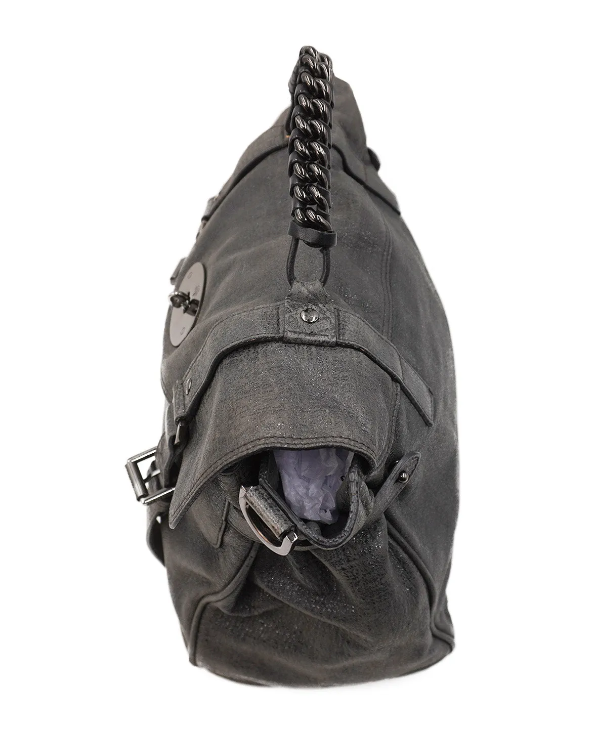 Alexa Leather Crossbody Bag Black