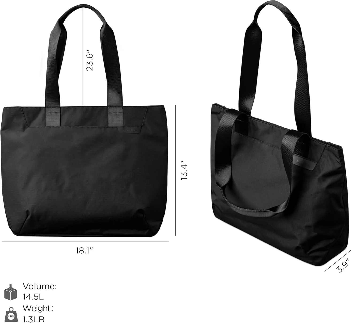 ALPAKA Elements Tote Bag 14.5L - Travel Totes with Lightweight, Foldable, Self-Standing, 8 Internal Pockets, Magnetic Suction