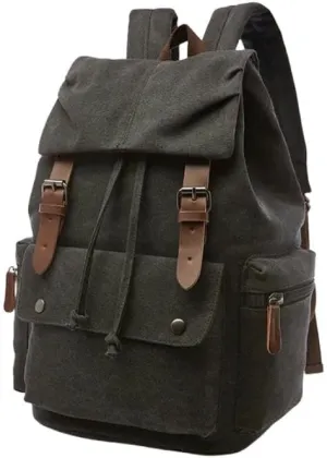 Backpack Canvas Laptop Backpack for Men Women Fashion Women Travel Backpacks