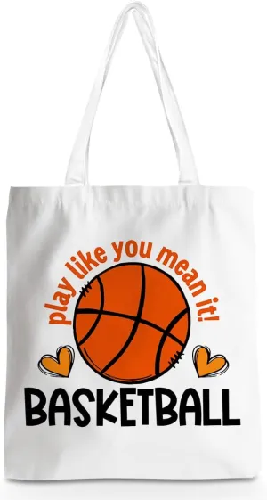 Basketball Storage Bag Sports Lovers Tote Bag, Basketball Stuff for Women Men Basketball Fans Player Daughter Son