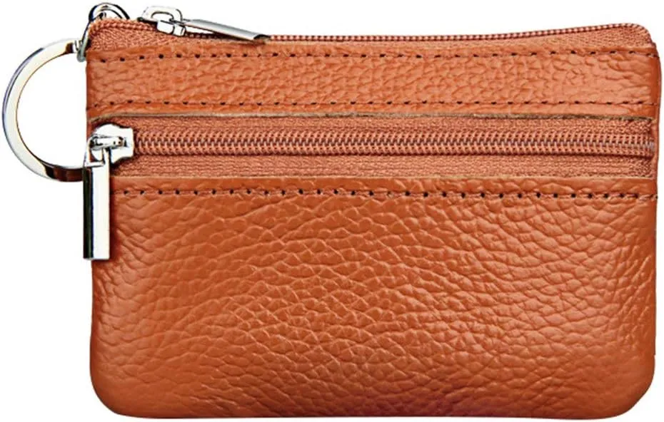Beach Tote Bag Pouch Leather Women's Purse Zipper Wallet Small Key Mini Ring With Purse For Outdoor Beach Travel G