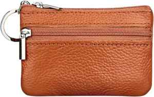 Beach Tote Bag Pouch Leather Women's Purse Zipper Wallet Small Key Mini Ring With Purse For Outdoor Beach Travel G