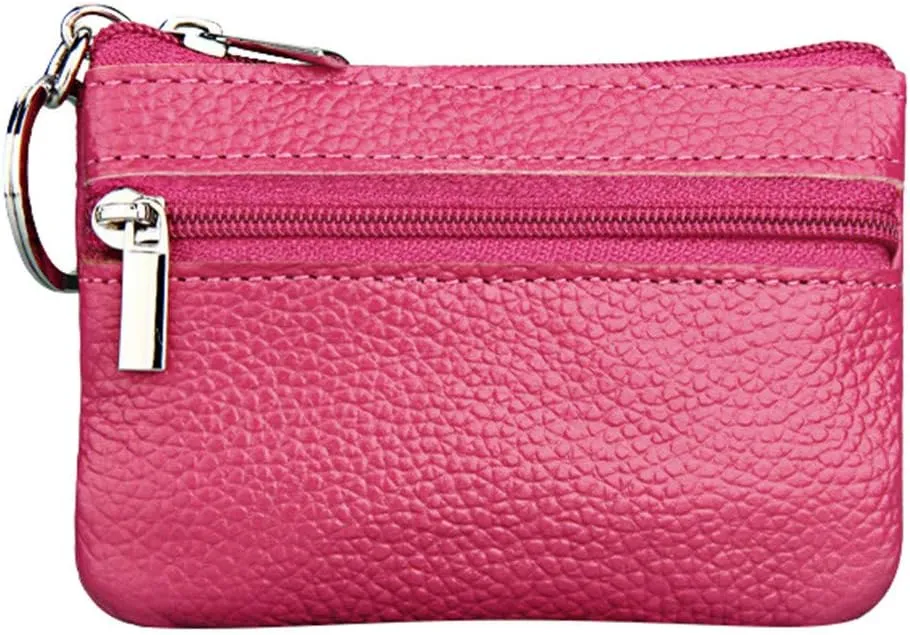 Beach Tote Bag Pouch Leather Women's Purse Zipper Wallet Small Key Mini Ring With Purse For Outdoor Beach Travel U