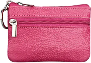 Beach Tote Bag Pouch Leather Women's Purse Zipper Wallet Small Key Mini Ring With Purse For Outdoor Beach Travel U
