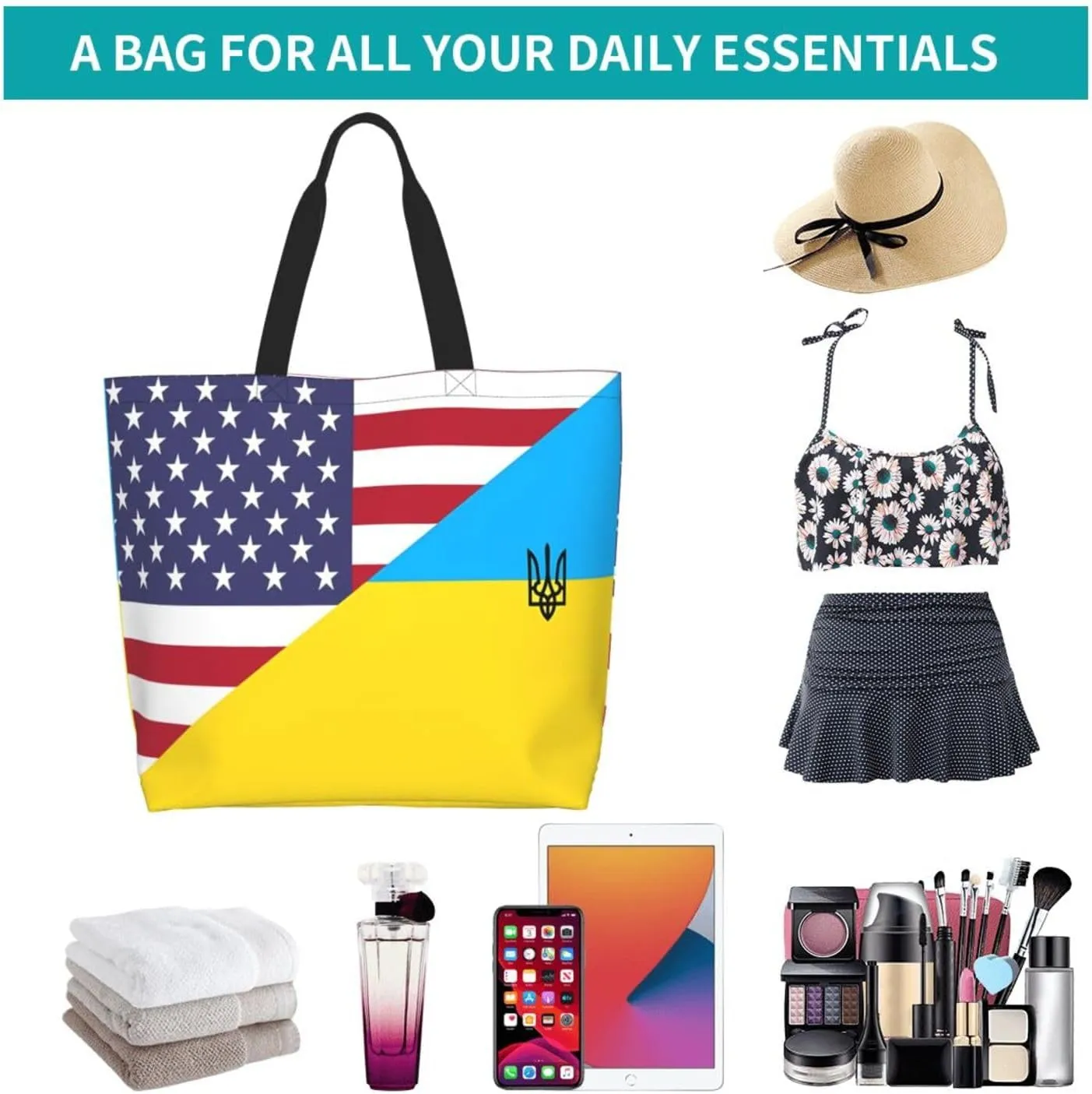 British England UK English Flag Women's Tote Bag Large Capacity Single Shoulder Bags Handbag for Shopping Work