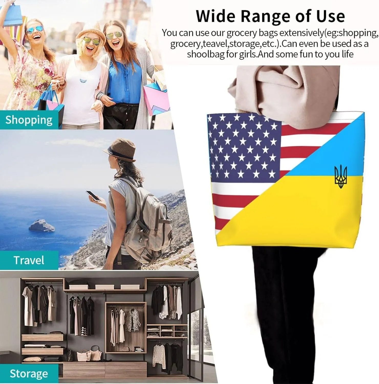 British England UK English Flag Women's Tote Bag Large Capacity Single Shoulder Bags Handbag for Shopping Work
