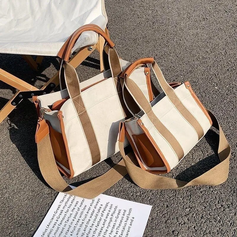 Canvas Tote Bag Clean Aesthetic Canvas Totes with Pockets Aesthetic Everything Bags