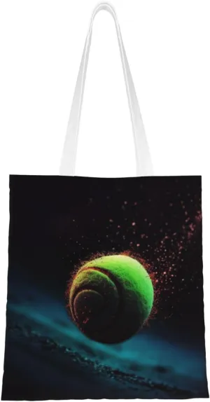 Canvas Tote Bag for Women Shoulder Tote Purse Reusable Grocery Bag tennis Aesthetic Shopping Bags