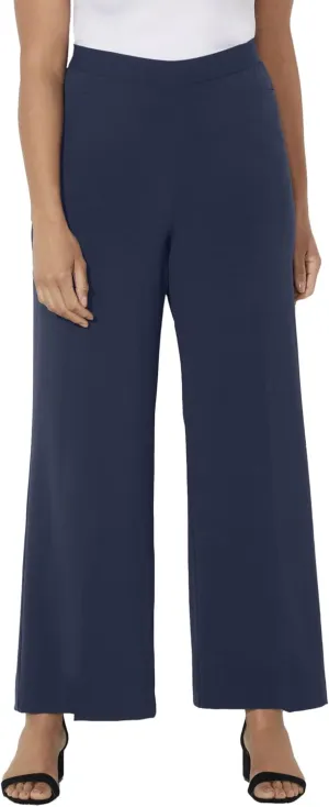 Catherines Women's Plus Size Petite Refined Wide Leg Pant