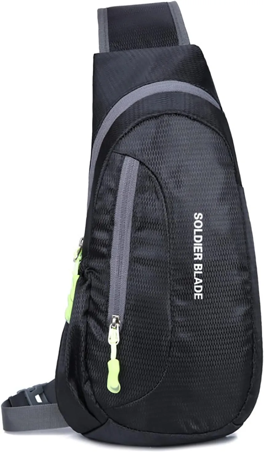 Chest Strap Small Folding Pack for Walking Man Women Outdoor Multifunctional Sling Backpack Fashionable Casual