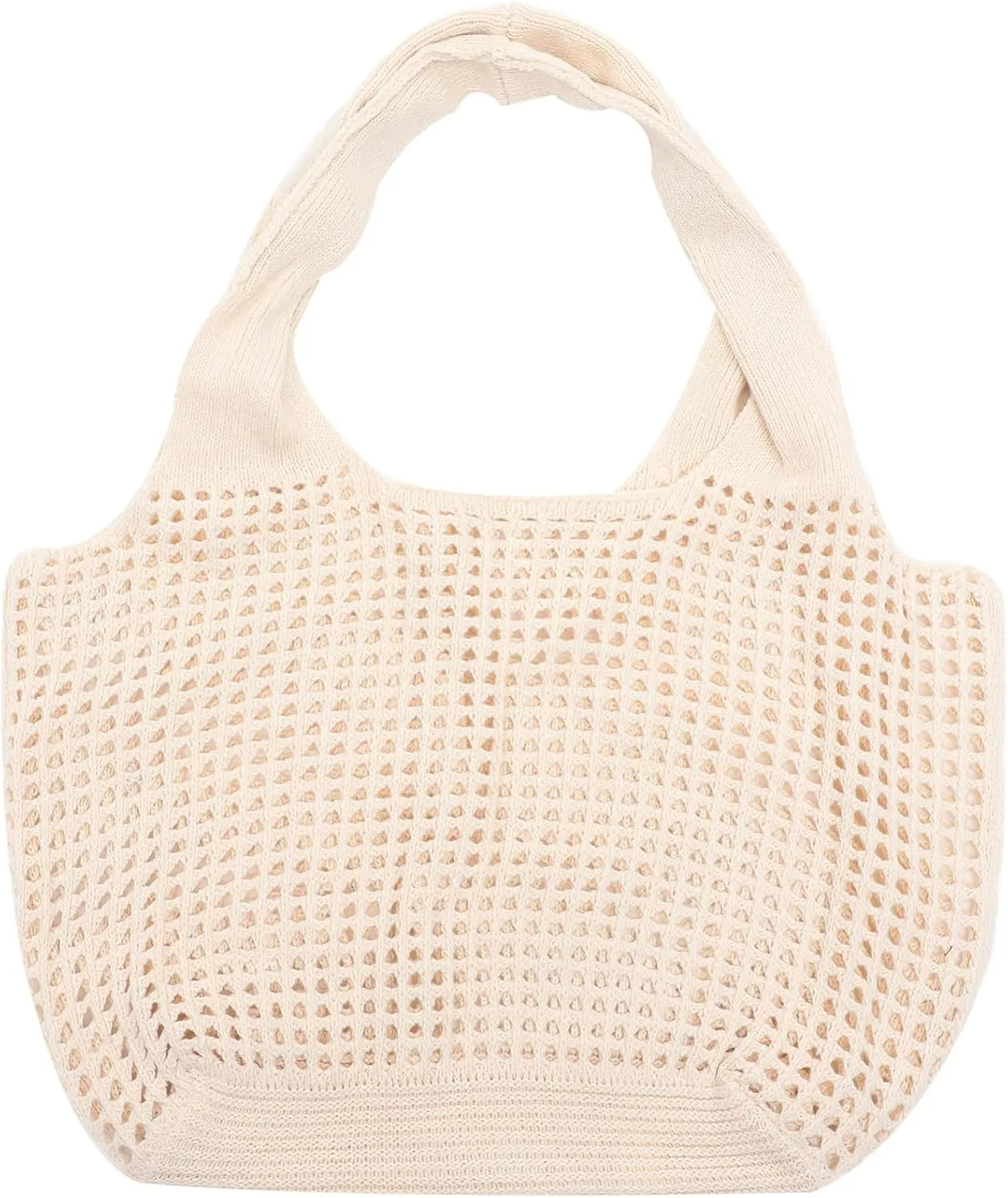Crochet Mesh Beach Bag for Women Capacity Summer Tote Handbag Durable Design for Daily Essentials for