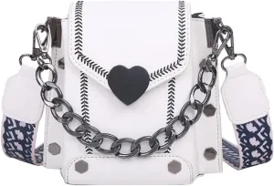 Crossbody Bag for Women PU Leather Hobo Shoulder Bag Small Totes Handbag Purse Satchels with Chain Handle