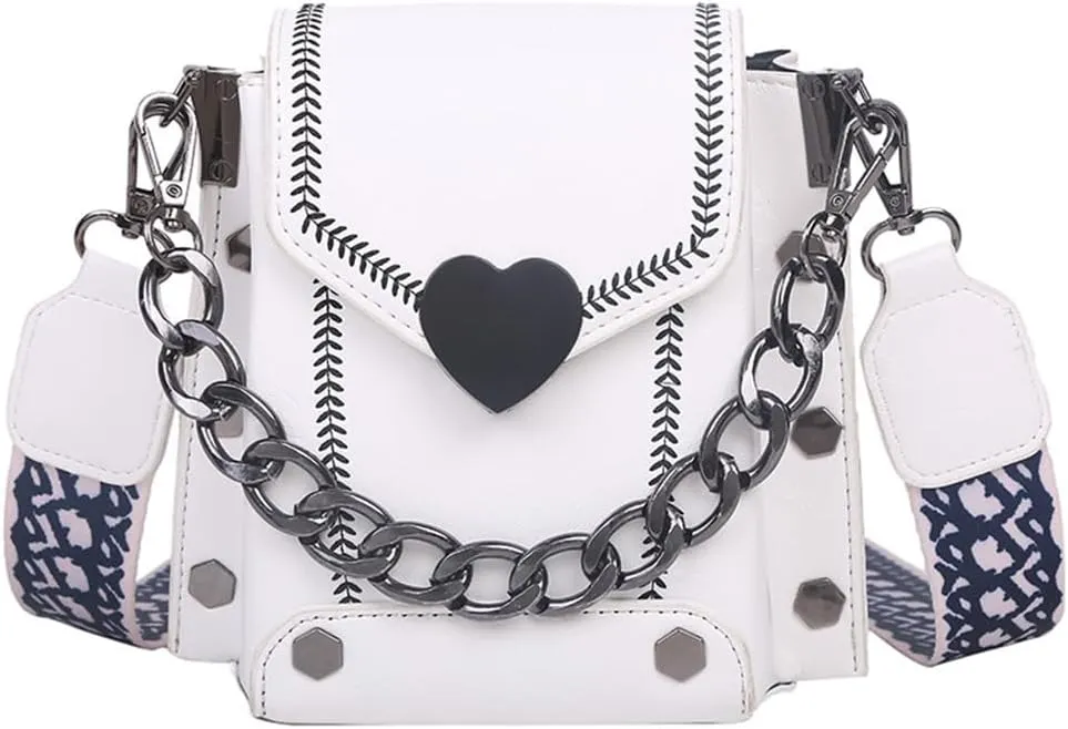 Crossbody Bag for Women PU Leather Hobo Shoulder Bag Small Totes Handbag Purse Satchels with Chain Handle