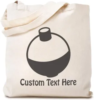 Custom Canvas Tote Shopping Bag Fishing Floats Hobbies Fishing Reusable Beach for Women