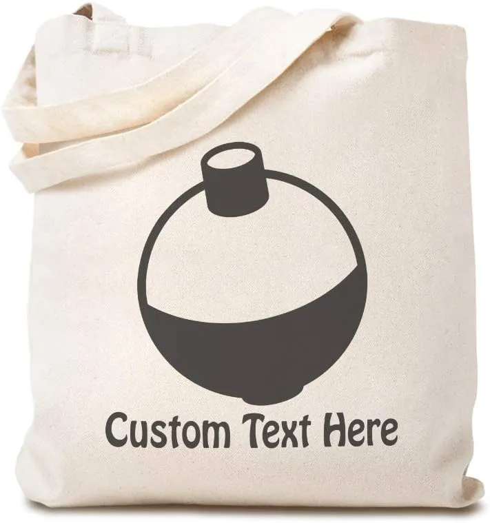Custom Canvas Tote Shopping Bag Fishing Floats Hobbies Fishing Reusable Beach for Women