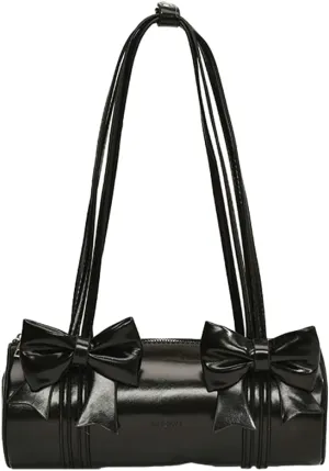 Cute Vegan Leather Shoulder Bag for Women Small Y2k Bowknot Handbags Crossbody Purse Top Handle Satchels 2025