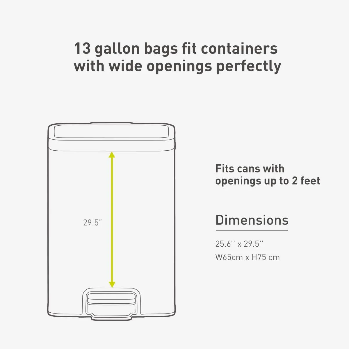 EKO Easy-Dispense Roll of 60 Count Extra-Strong Drawstring Kitchen Trash Bags - 13 Gallon Garbage Bags (40L-60L) 1 pack, Code F