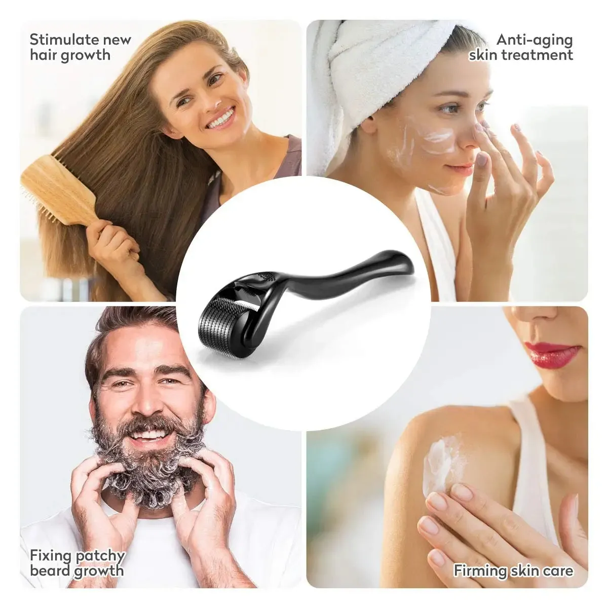 Facial Hair Growth Derma Roller 0.2mm to 0.3mm Needles