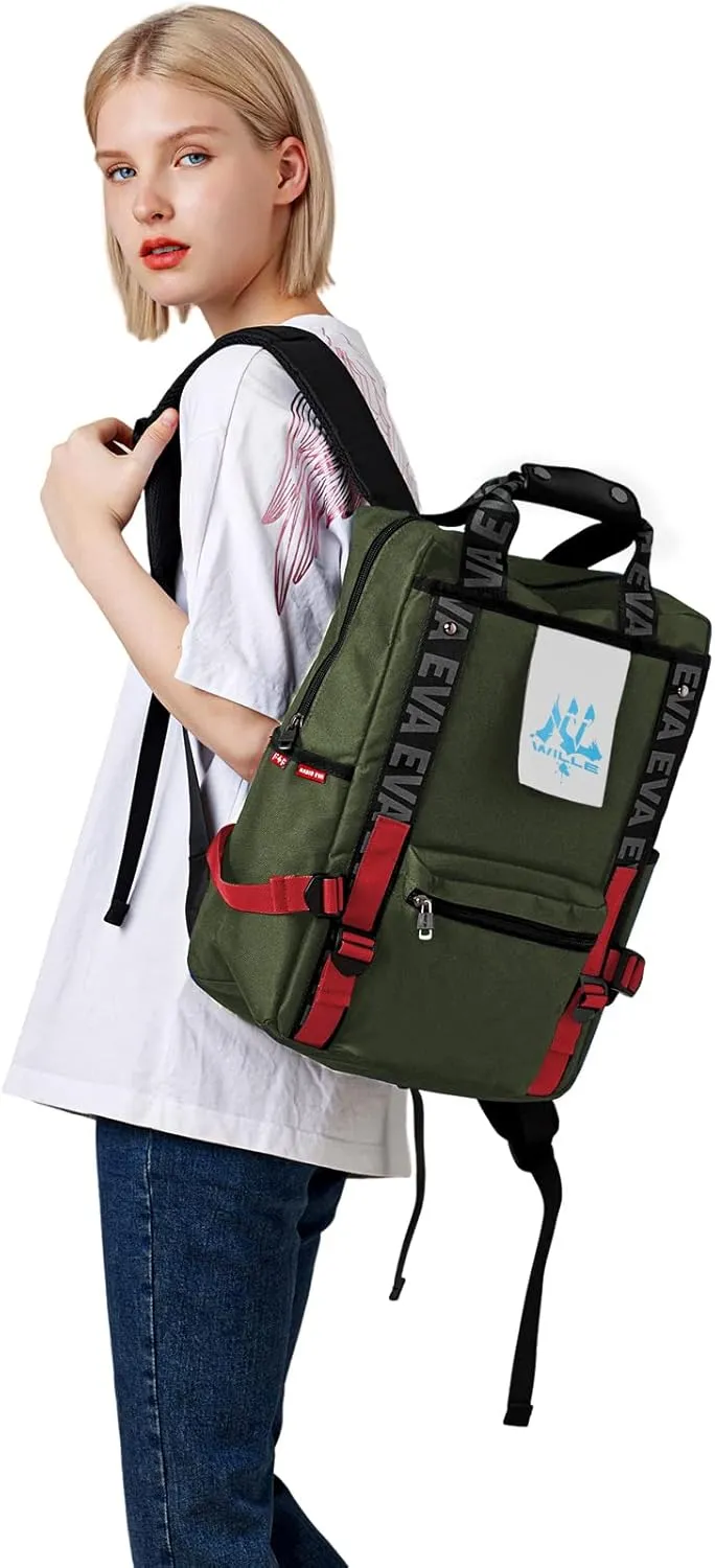 FIREFIRST Neon Genesis Evangelion Backpack 15.6 Laptop Backpacks Travel Leisure Backpack