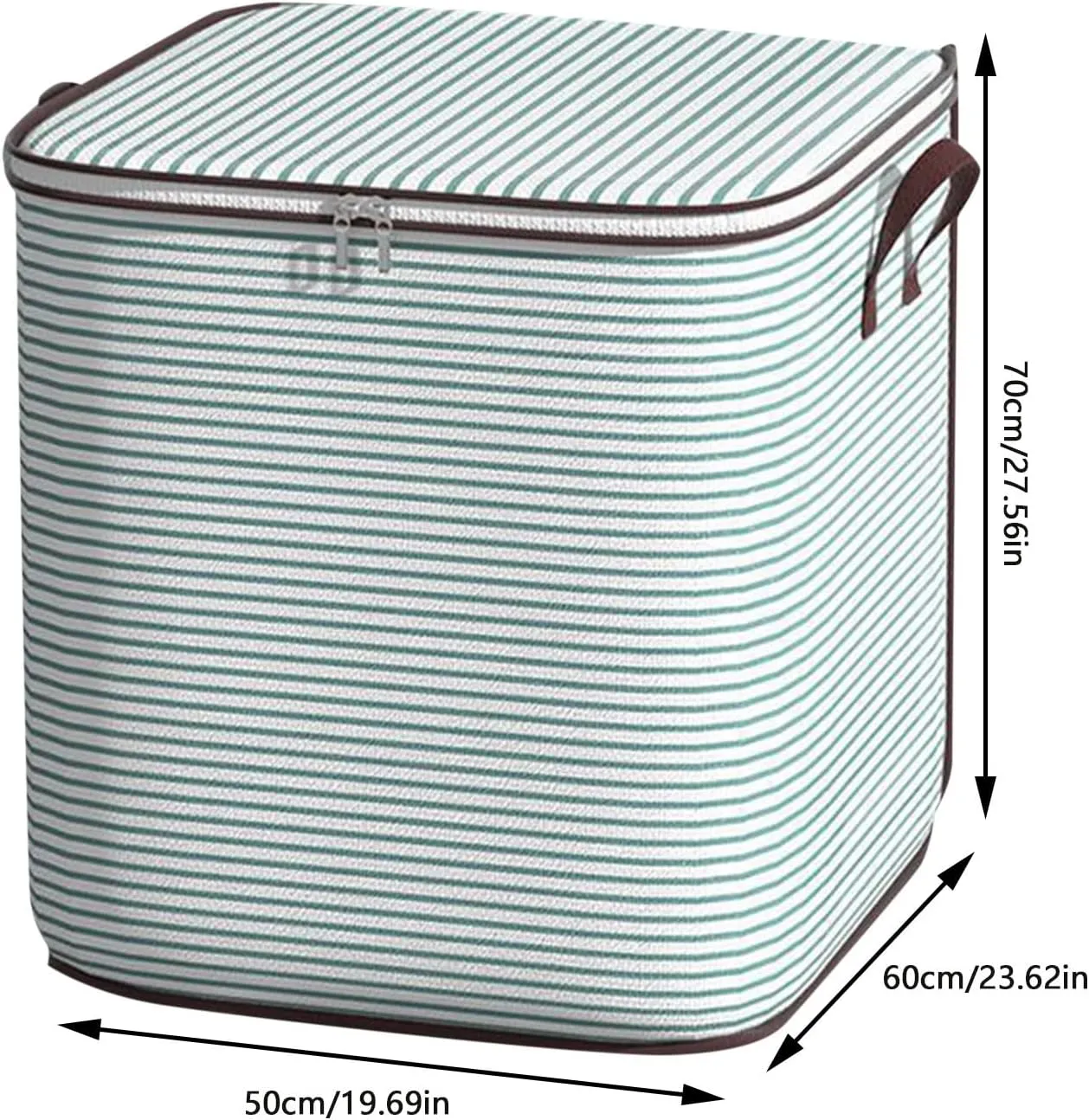 Foldable Organization and Storage with Sturdy Handle & Zipper Moving Bags Under Bed Storage Containers Clothing Storage Organizer Large Storage Bags for Blankets, Comforter, Bedding, Closet