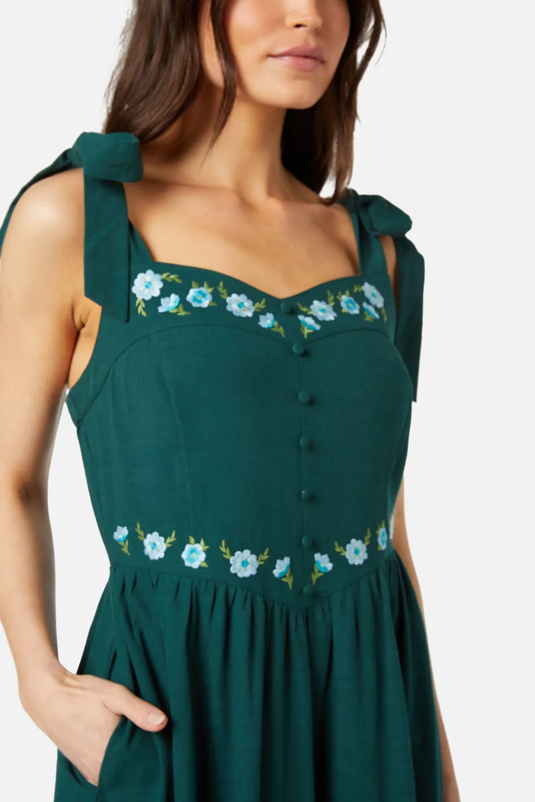 Folk Embroidered Dress