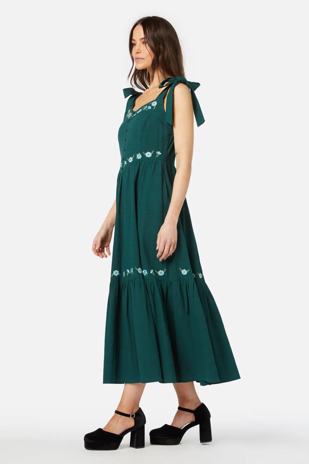 Folk Embroidered Dress