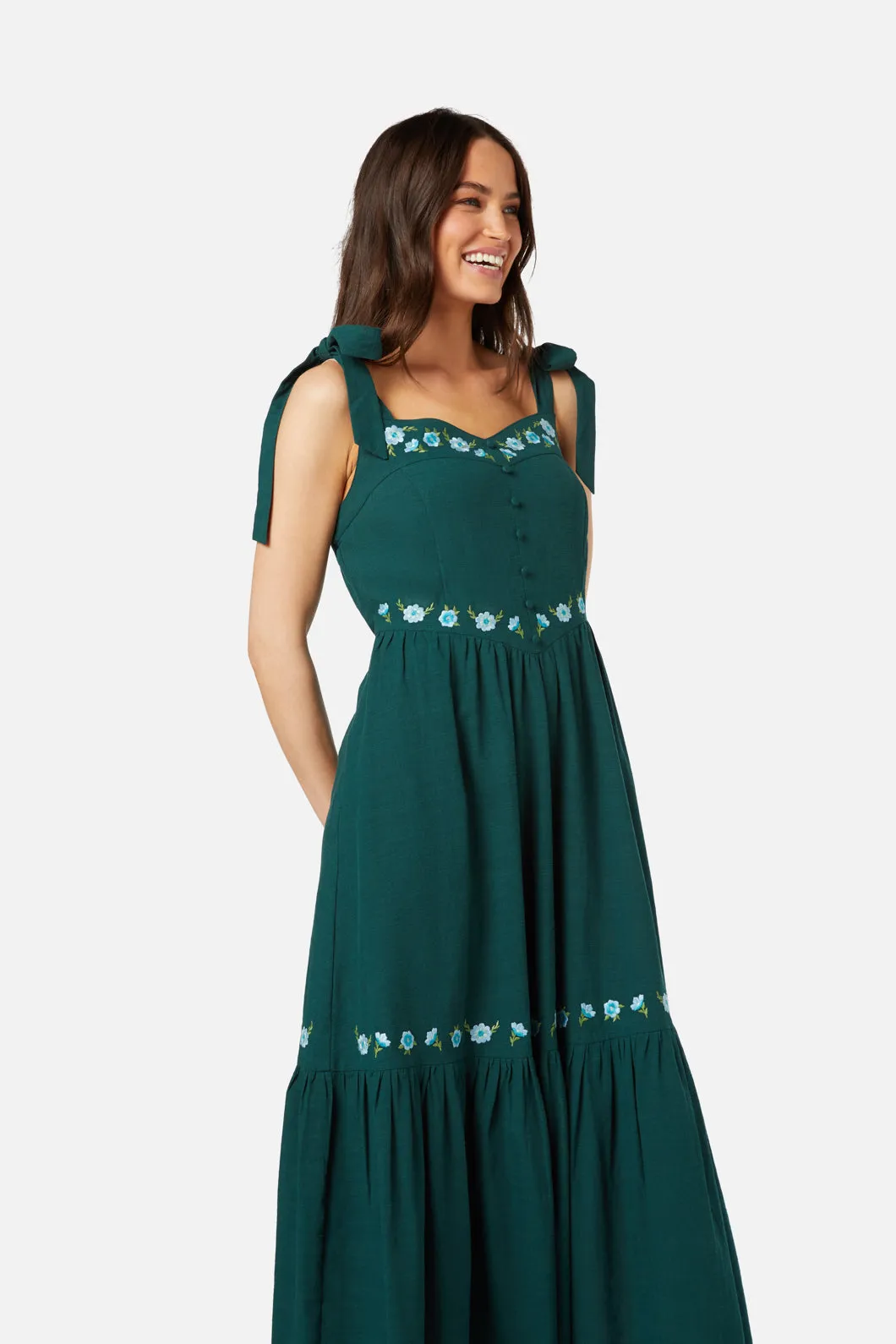 Folk Embroidered Dress