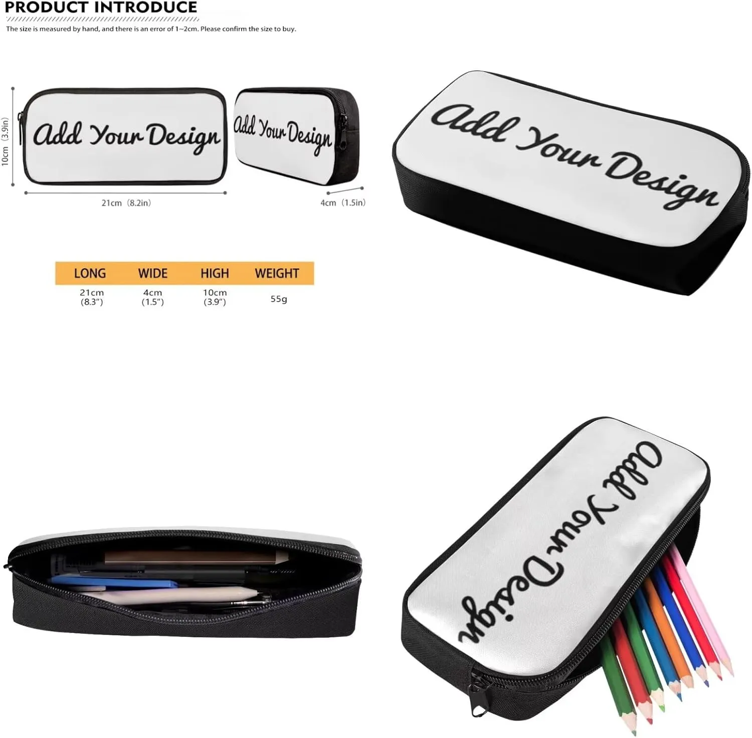 FOR U DESIGNS Custom Backpacks for Girls Insulated Lunch Bags for School Ages 10-12 Personalized Backpacks for Elementary School Book Bag and Lunch Box Set 3 Piece