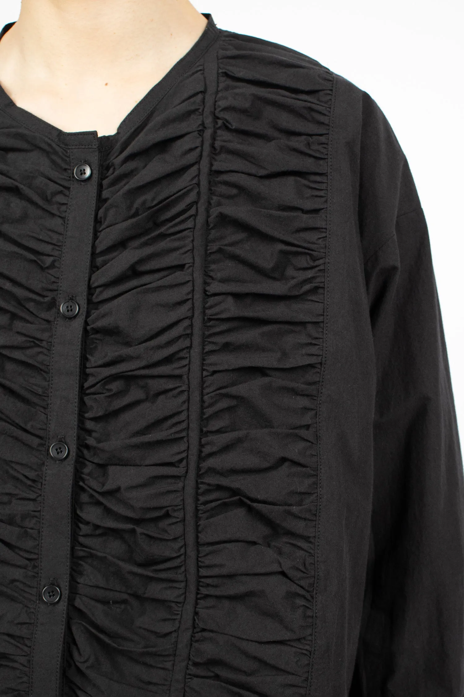 FRD06 Ruffled Dress Black