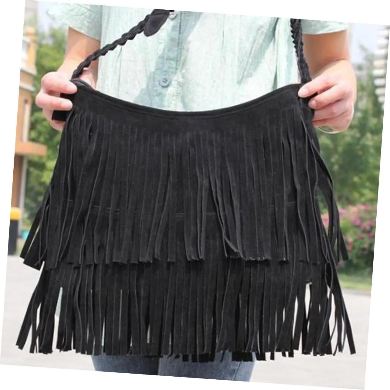 frosted summer vintage Lady bags messenger bag Messenger Fringed bag wallet European and American