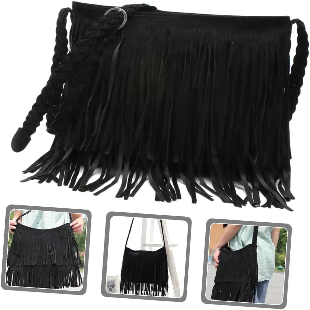 frosted summer vintage Lady bags messenger bag Messenger Fringed bag wallet European and American
