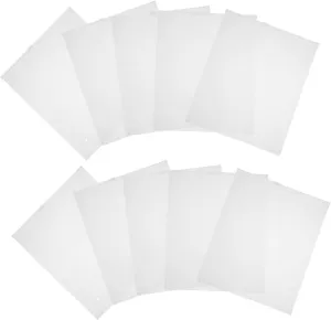 Frosted Zipper Bag Set 50pcs Swimwear Storage Bags for T-shirts Underwear and Swimwear Clear Plastic Organizers for Home and Travel