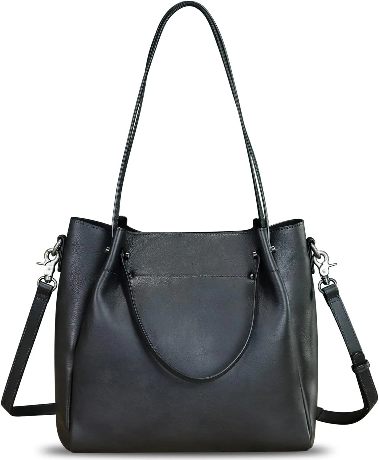 Genuine Leather Handbags for Women Satchel Purses Vintage Handmade Shoulder Bag Top Handle Handbag Totes