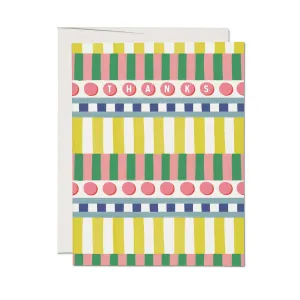 Geometric Thanks Card