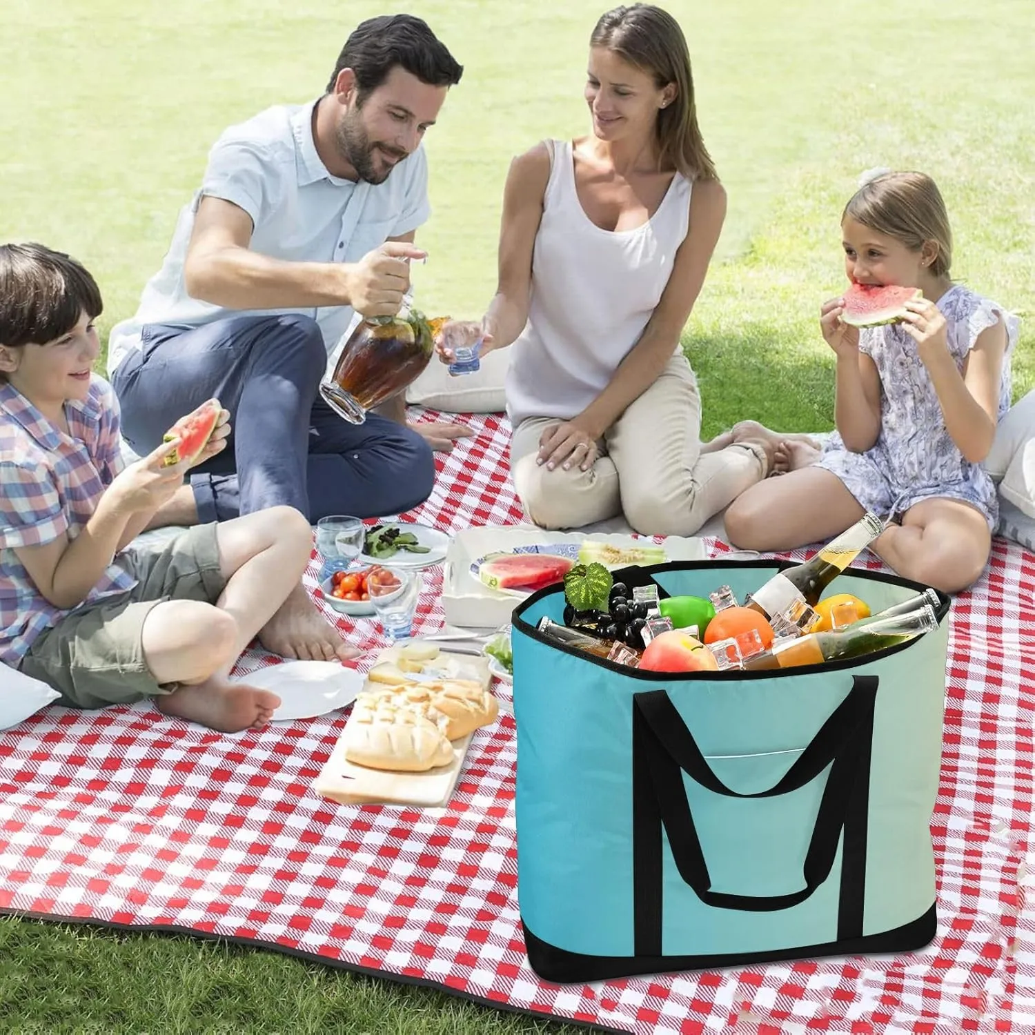 Gradients Tote Bag for Women with Zipper Reusable Grocery Bags Insulated Cooler Bag Shopping Bags Handbags Totes