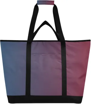 Gradients Tote Bag for Women with Zipper Reusable Grocery Bags Insulated Cooler Bag Shopping Bags Handbags Totes