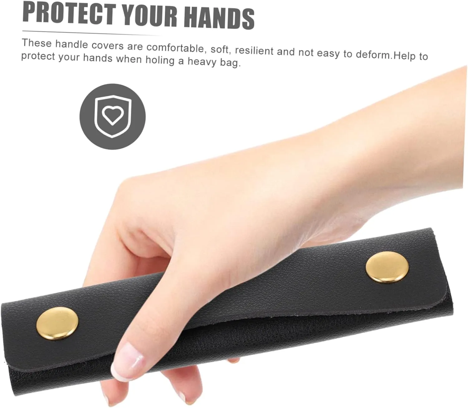 Hand Protective Cover Pu Shopping Bag Handle Protector Bag Grips Grip Sleeve Handle Protector