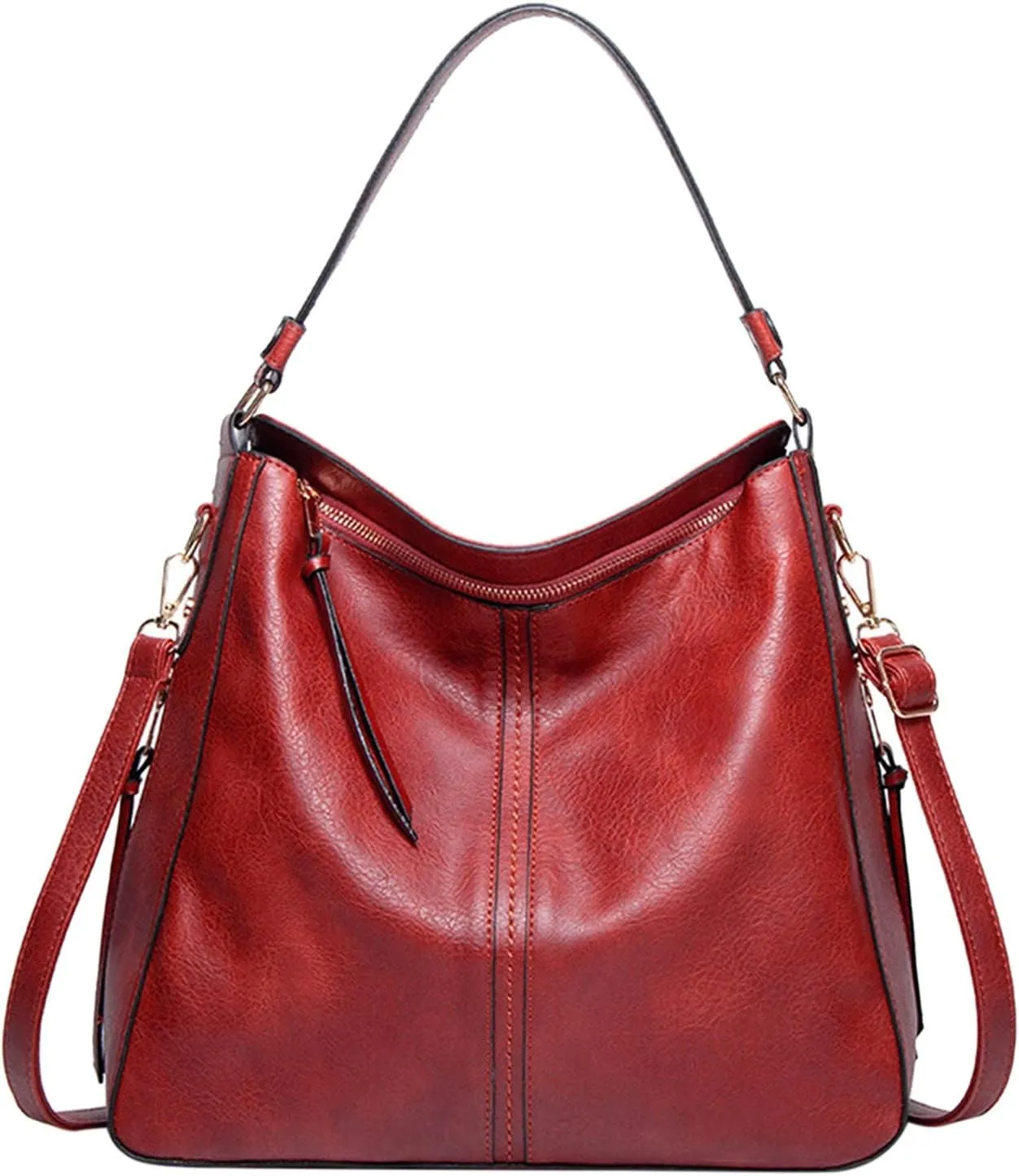 Handbags For Women Hobo Handbags Large Designer Ladies Bag Bucket Purse Faux Leather For Shopping Travel