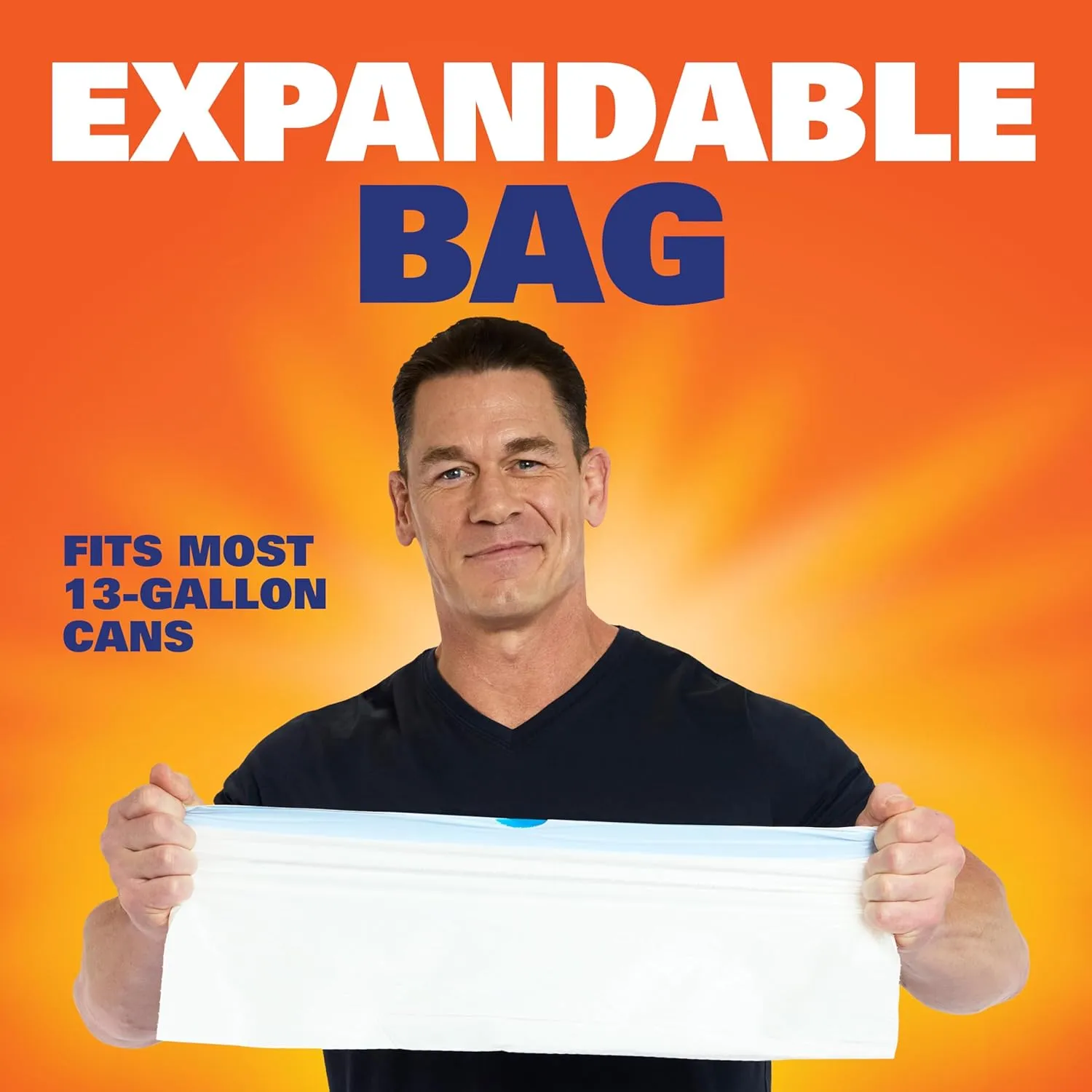 Hefty Ultra Strong 13 Gallon Trash Bags, Tall Kitchen Trash Bags 13 Gallon Size, Drawstring Closure, Continuous Odor Control, White, Unscented, 80 Bags